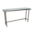 Bk Resources Stainless Steel Work Table Flat Top With Open Base 96"Wx18"D VTTOB-1896